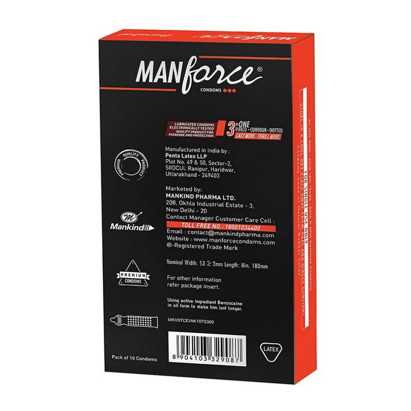 Manforce Fruit Basket Combo Pack 40 Pieces Pack of 4 5