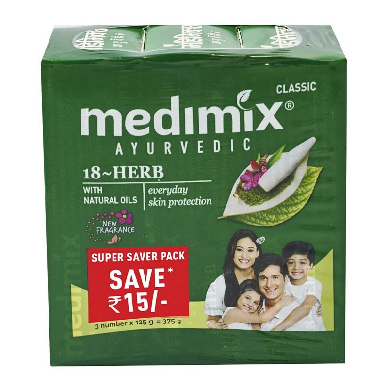 Medimix Ayurvedic Classic 18 Herbs Soap 3x125g 1