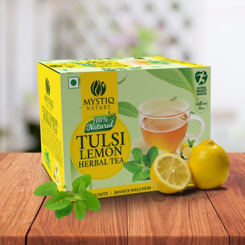 Mystiq Tulsi Lemon Herbal Tea – Infusion Bag