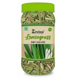 ZINDAGI Stevia Dry Tulsi Leaf For Tea 35 gm  ZINDAGI Lemongrass Dry Leaves  Lemon Grass Tea 50gm 1