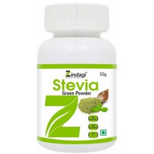 Zindagi Stevia Dry Leaves Stevia Sweetener 100 gm  Zindagi Stevia Dried Leaf Green Powder 50 gm