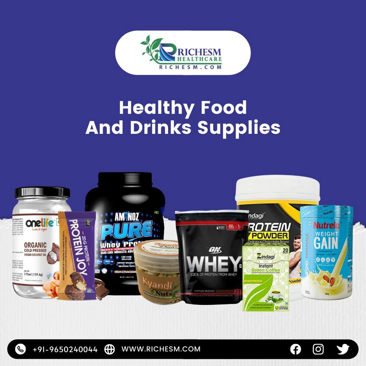 Healthy Food And Drinks Supplies