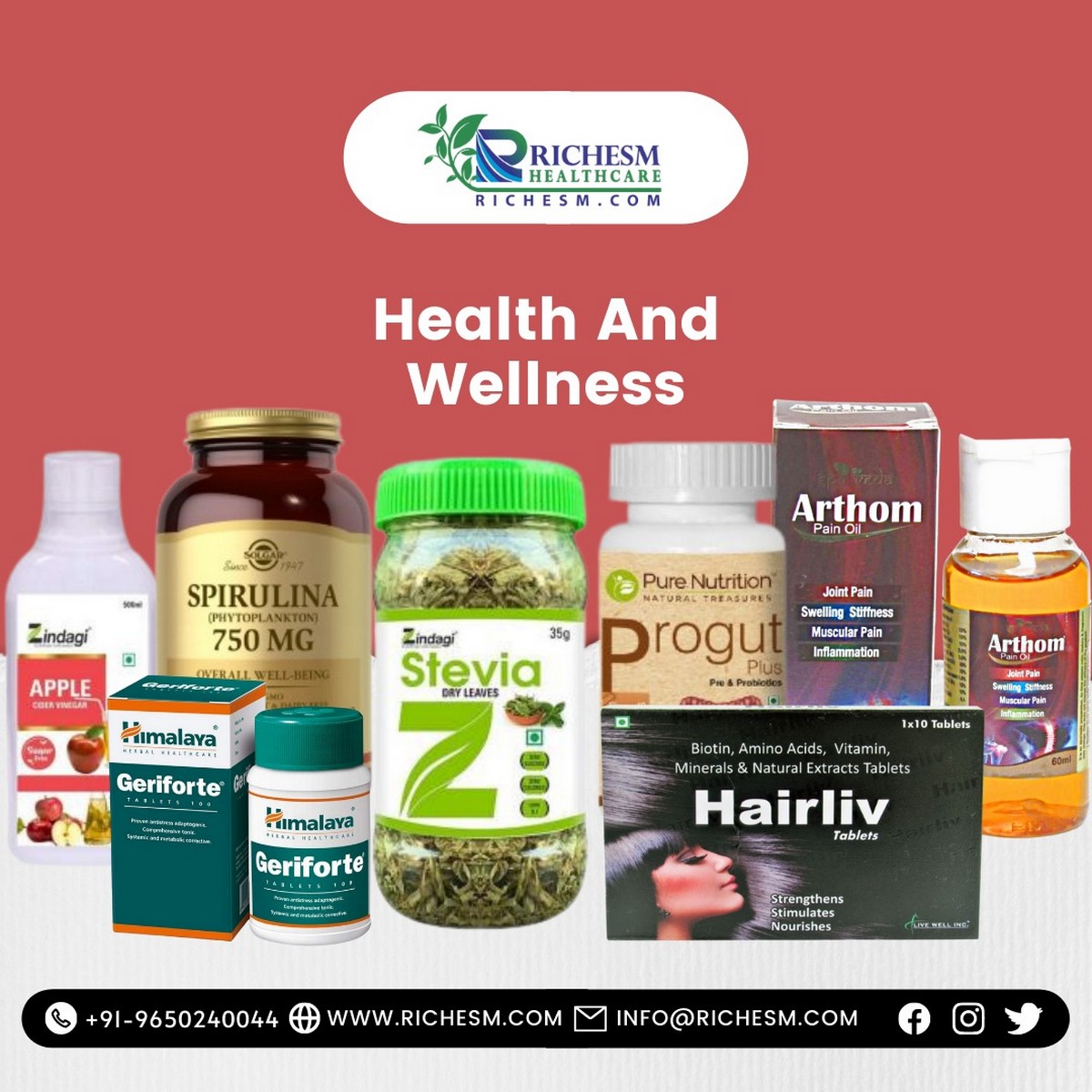 Health and Wellness Products Health and Nutrition Health And Wellness