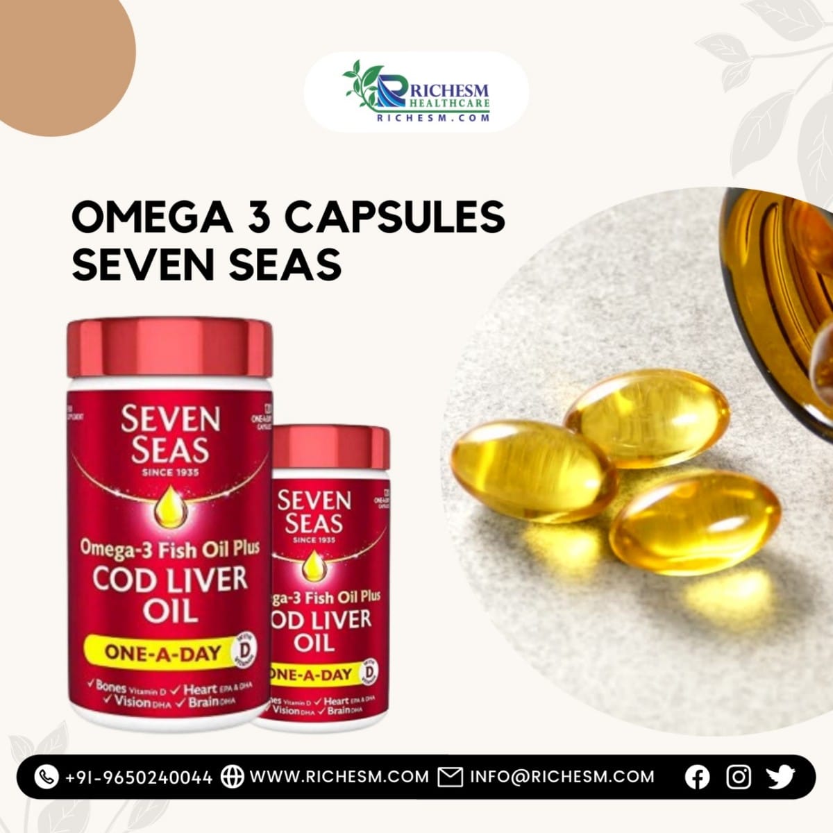 Buy Omega 3 Capsules Seven Seas Online Health and Nutrition Sevenseas omega