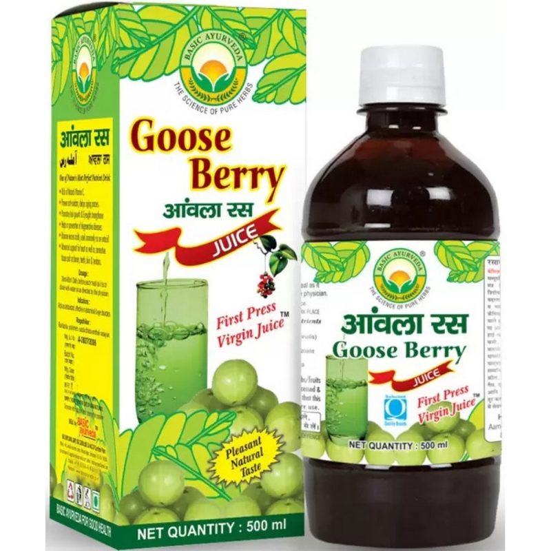 Basic Ayurveda Goose Berry Juice Amla Ras 500 ml