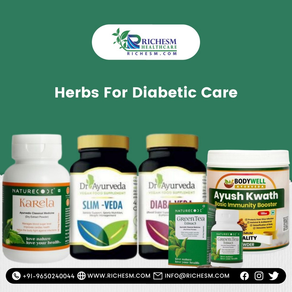 Herbs For Diabetic Care