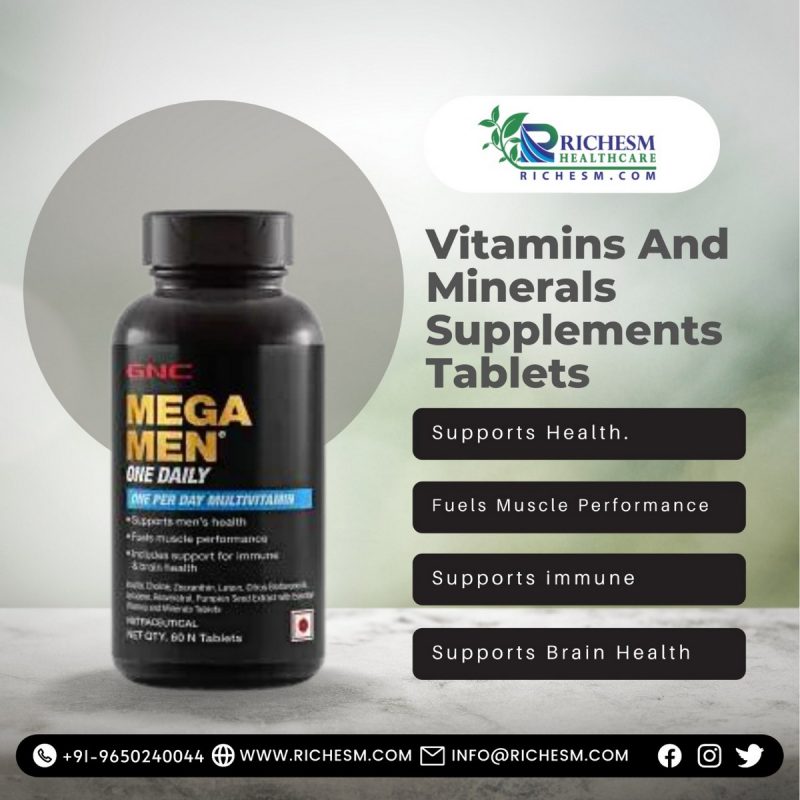 Vitamins And Minerals Supplements Tablets