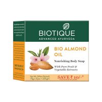 Best Beauty Products Online Health and Nutrition Biotique Almond Nourishing Body Soap Pack of 3 1