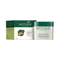 Biotique Bio Pistachio Youthful Nourishing and Revitalizing Face Pack for All Skin Types 50g 1