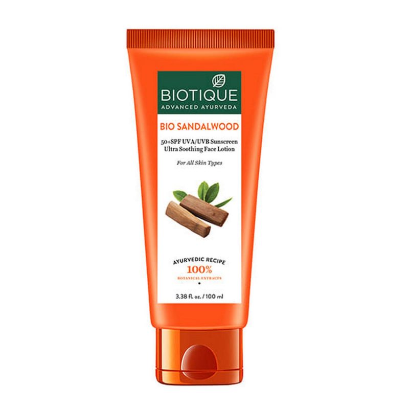Biotique Bio Sandalwood Sunscreen Ultra Soothing Face Lotion 2