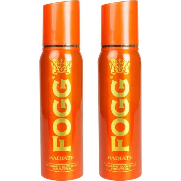 FOGG Regular Radiate Body Spray For Women 240 ml Pack of 2 FOGG Regular Radiate Body Spray For Women 240 ml Pack of 2