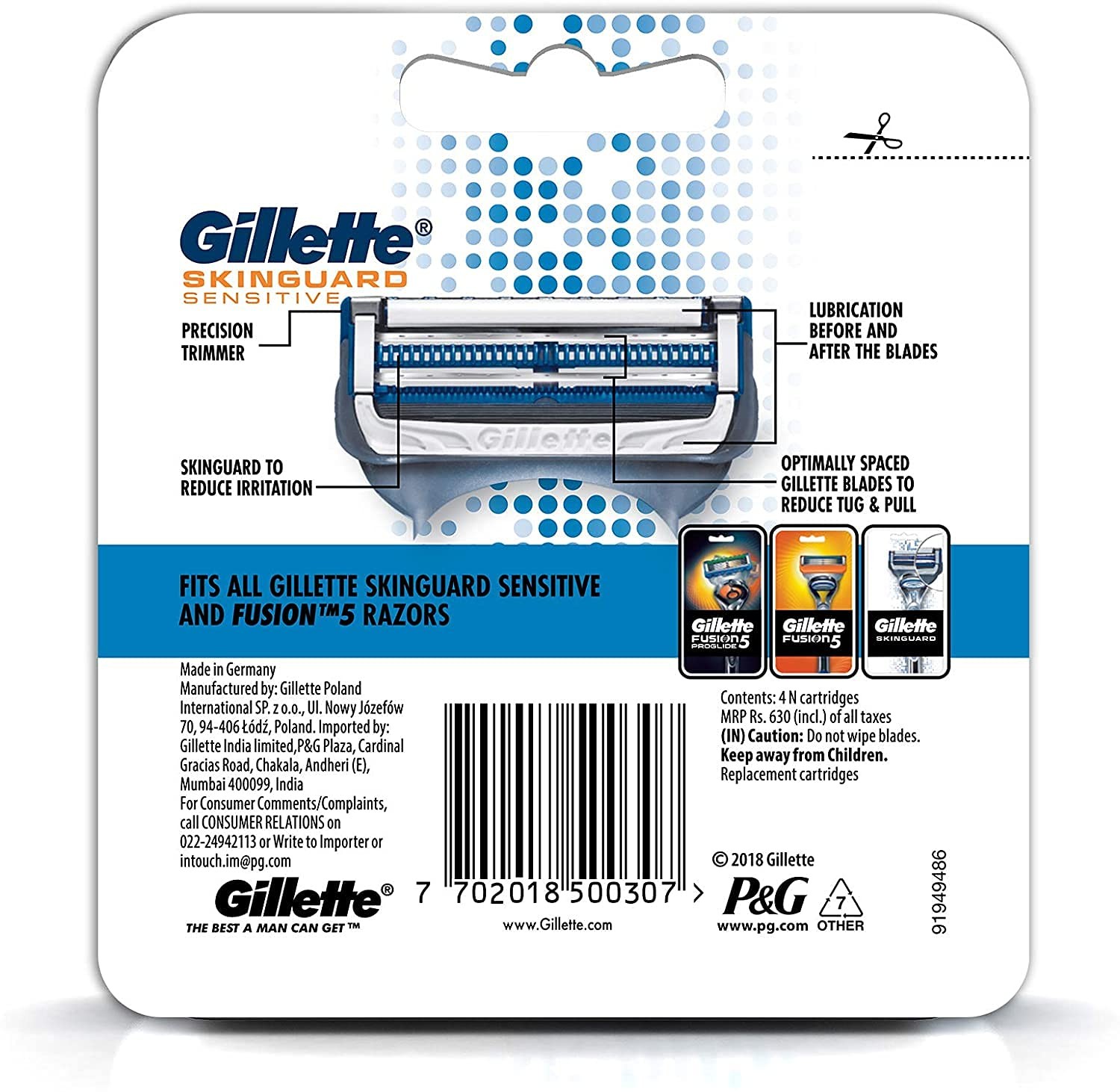 Gillette Flexball Pro Glide Gift Pack and Flexball Razor (4 cartridges) -  RichesM Healthcare