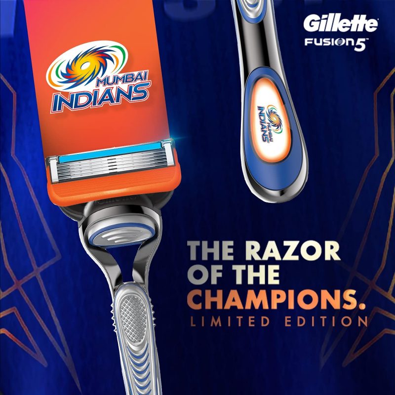 Gillette Mumbai Indians Limited Edition Fusion Razor