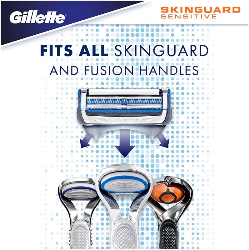 Gillette Skinguard Manual Shaving Razor Blades 2 cartridges