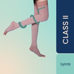 Sorgen Classique Lycra Medical Compression Stockings for Varicose Veins Class 2 Thigh Length 3