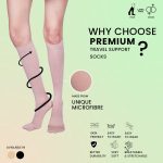 Sorgen Premium Travel Support Socks Beige 3