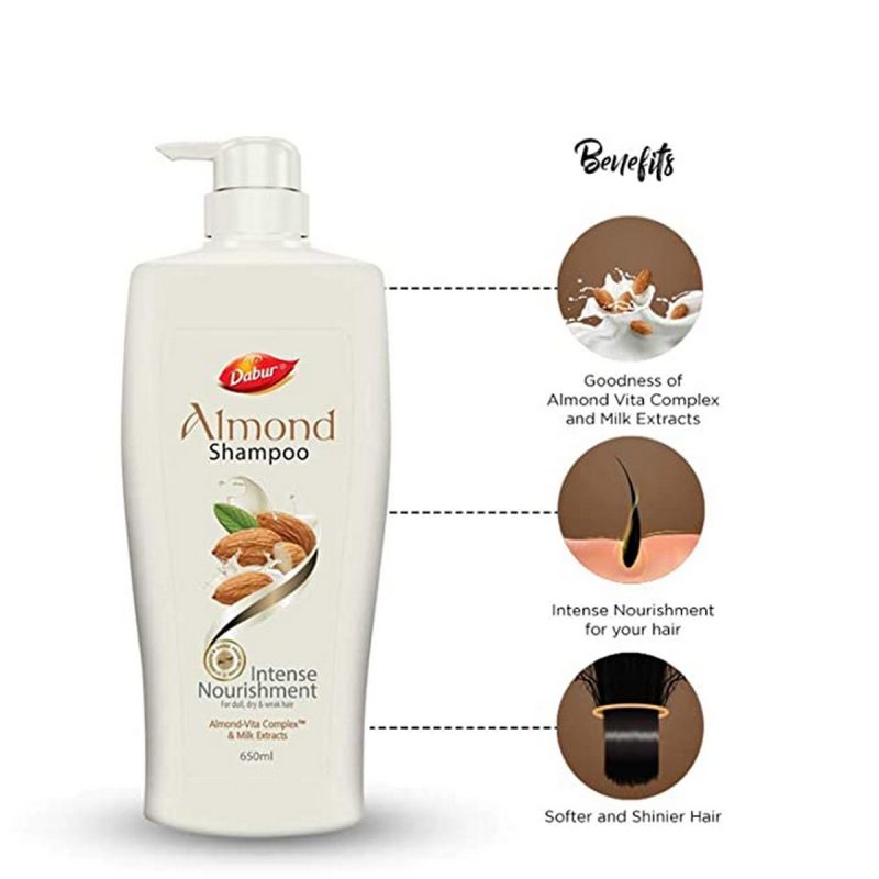 Dabur Almond Shampoo650ml 4