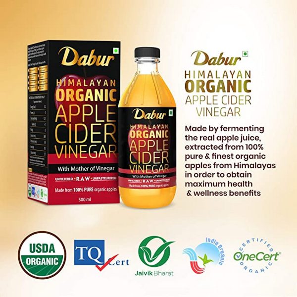 Dabur Himalayan Organic Apple Cider Vinegar 500 ml 4