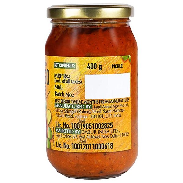 Dabur Hommade Mango Pickle 400 gm