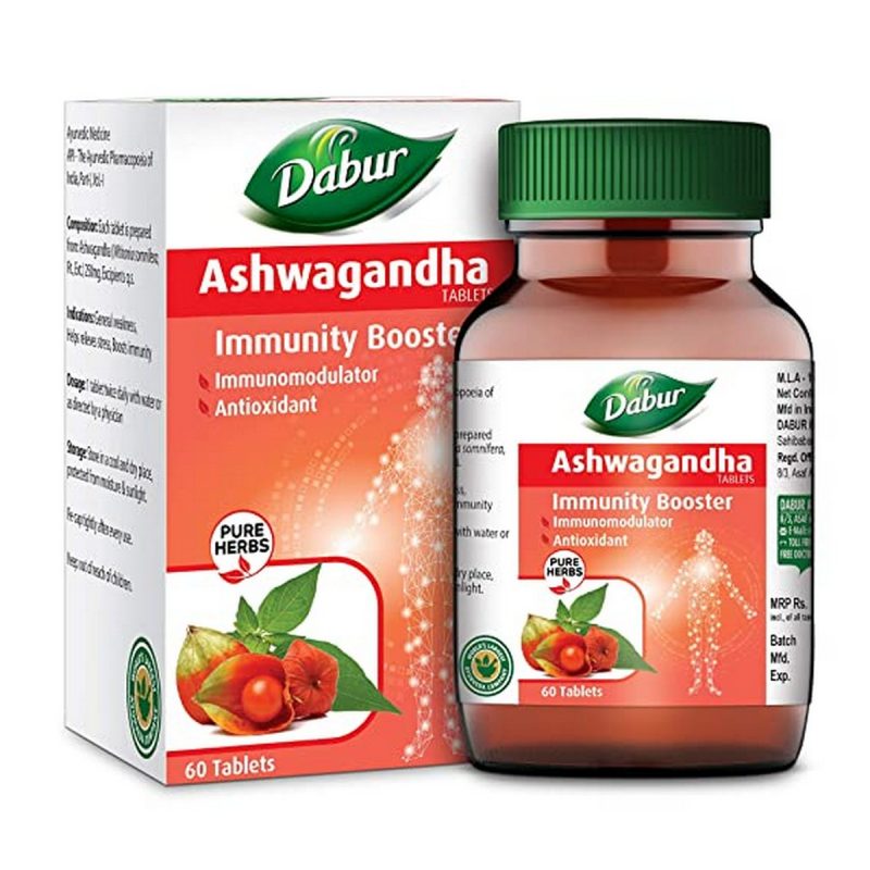 Dabur Pure Herbs Immunity Booster Ashwagandha Tablet 60 tablets 2