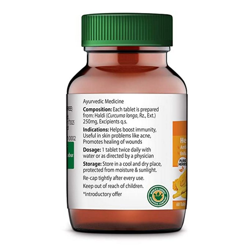 Dabur Pure Herbs Immunity Booster Haldi Tablet 60 20 tablets Free
