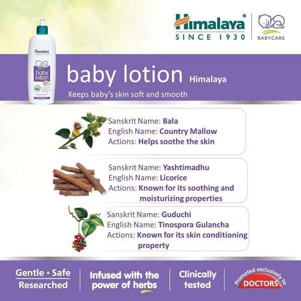 Himalaya Baby Body Lotion For All Skin Types 400 ml 2
