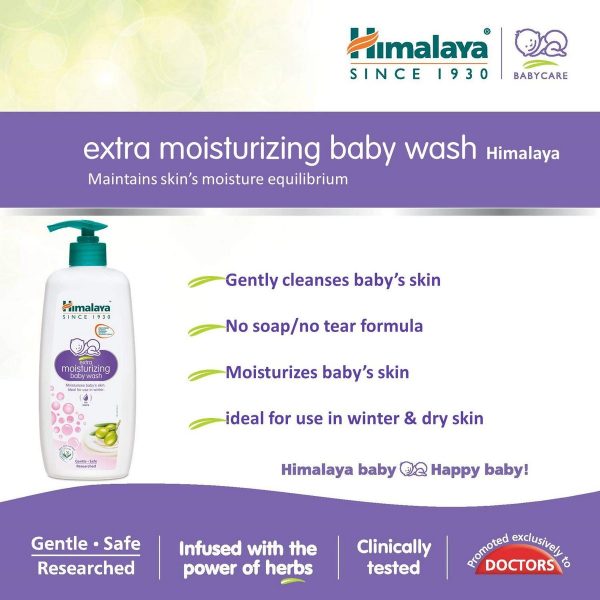 Himalaya Extra Moisturizing Baby Wash 400 ml 1