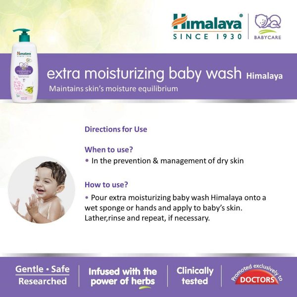 Himalaya Extra Moisturizing Baby Wash 400 ml 2 1