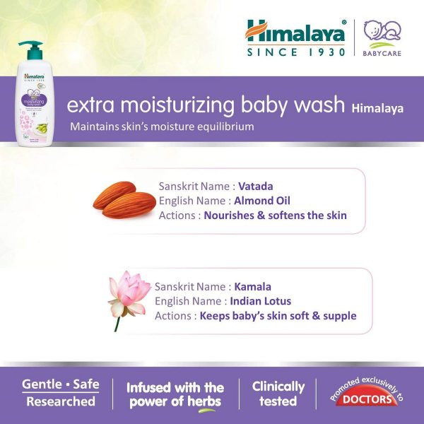 Himalaya Extra Moisturizing Baby Wash 400 ml 5 1