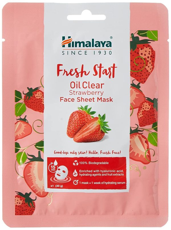 Himalaya Fresh Start Oil Clear Strawberry Sheet Mask Pack of 3
