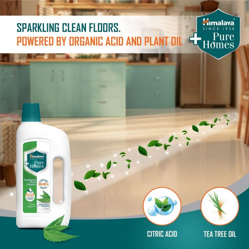 Himalaya Pure Homes Sanitizing Floor Cleaner HERBAL GREEN 1 L 5 1
