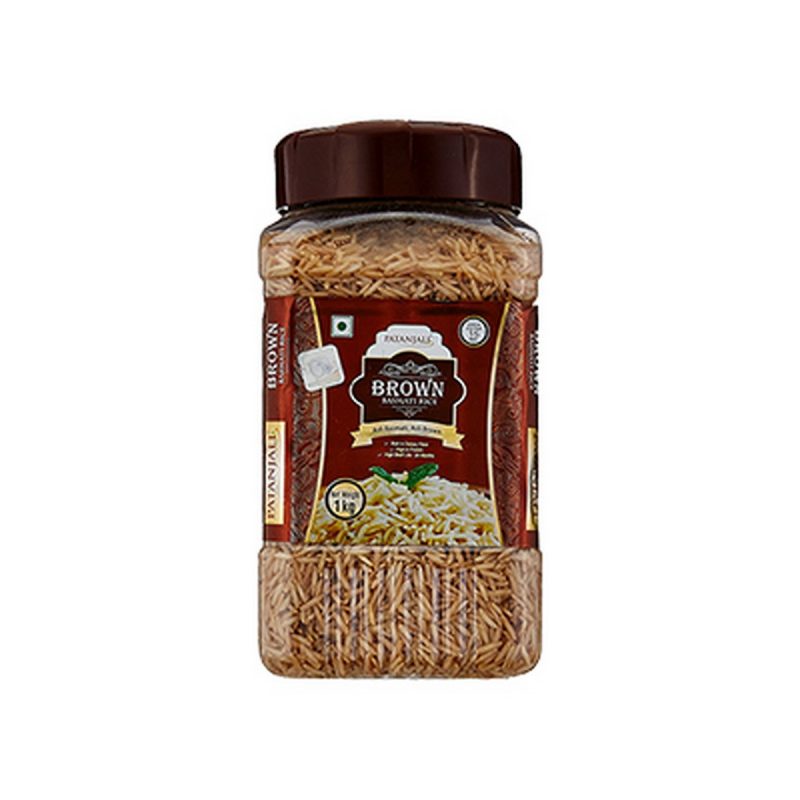 Patanjali Brown Basmati Rice Jar 1 Kg