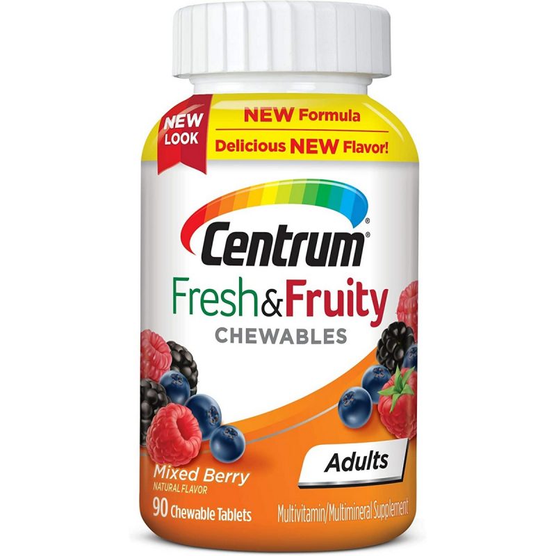 Centrum Adults Fresh Fruity Chewables Multivitamin 90 Count