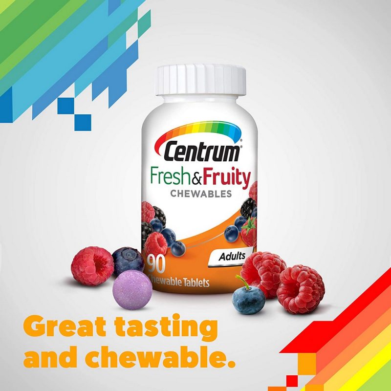 Centrum Adults Fresh Fruity Chewables Multivitamin 90 Count1
