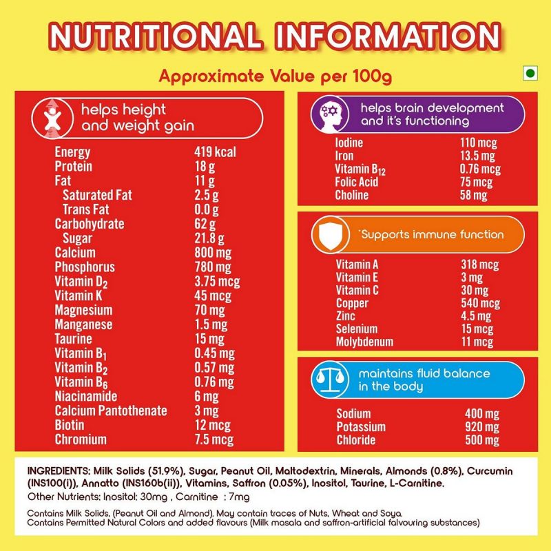 Complan Nutrition and Health Drink Kesar Badam Refill2