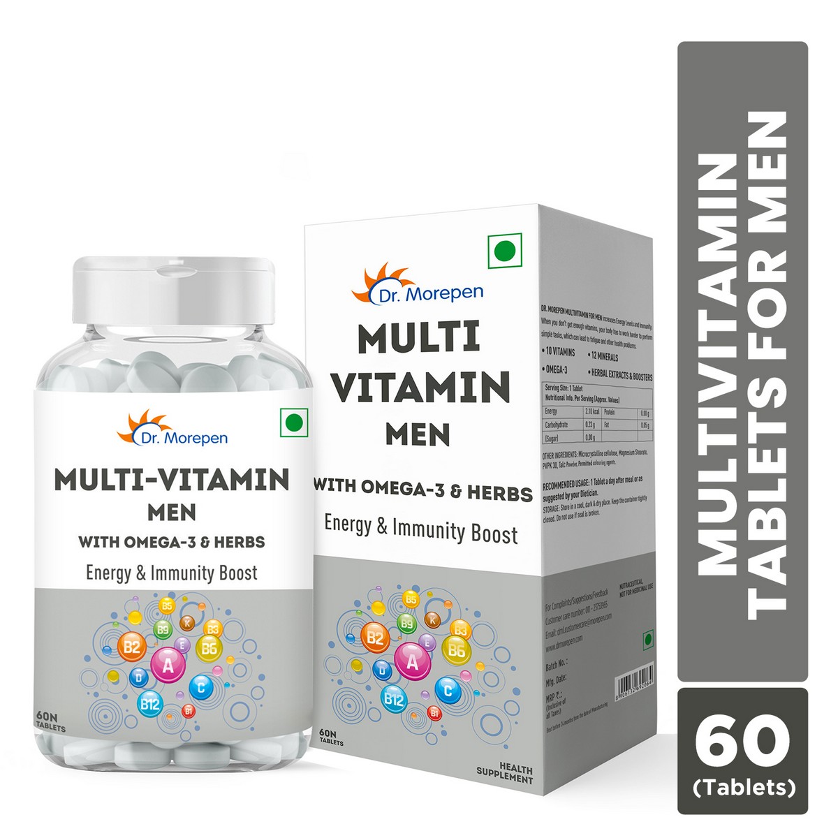 Dr. Morepen Multivitamin Men Tablets Pack of 2