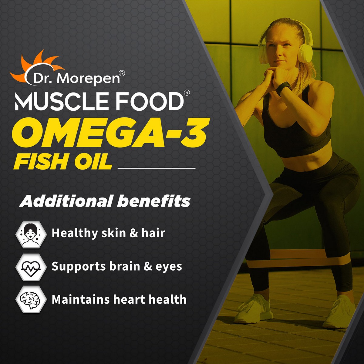 Dr. Morepen Musclefood Omega 3 2000mg Fish Oil Softgels Buy 1 Get 1 Free 5