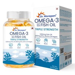 Dr. Morepen Omega 3 Deep Sea Fish Oil Triple Strength 60 Softgels