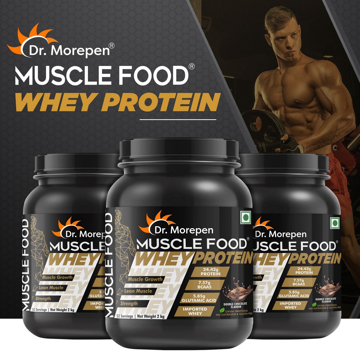 Dr. Morepen Whey Protein 2 Kg 5