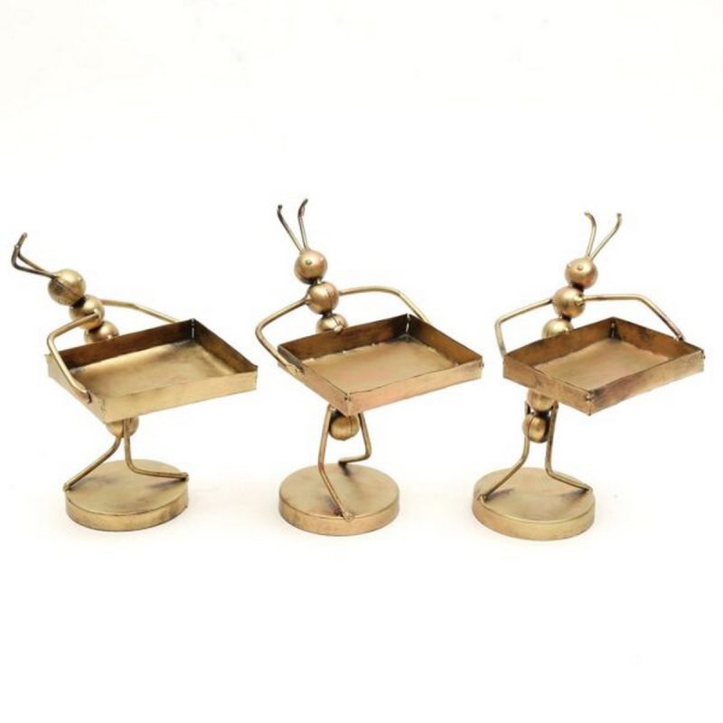 Iron Ant Card Holder Showpiece for Home Decor 3