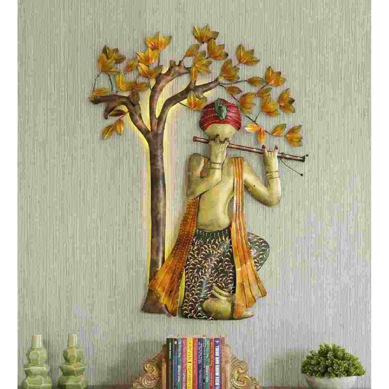 Krishna Decor Under Tree Wall Art 1