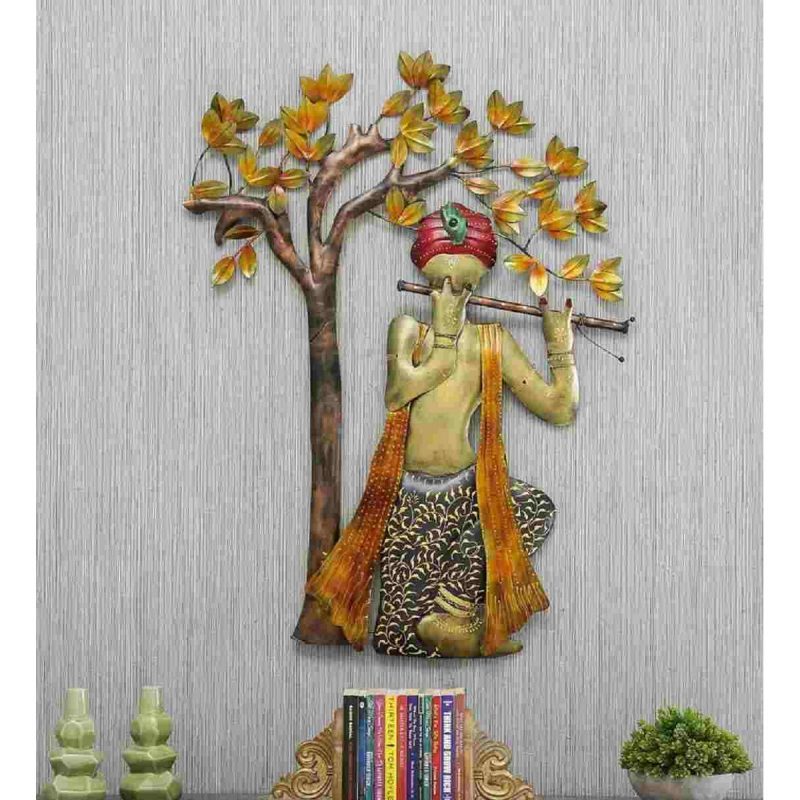 Krishna Decor Under Tree Wall Art 2