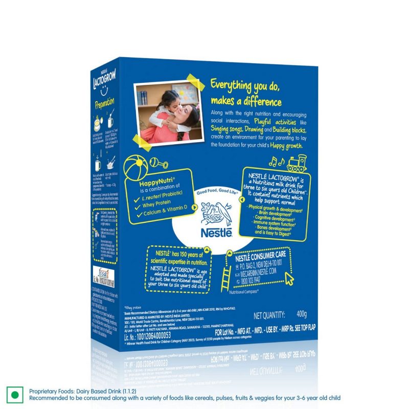 Lactogrow Nutritious Milk Drink for growing kids 400g 6