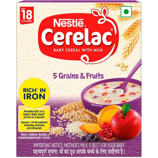 Nestle Cerelac 5 Grains Fruits Cereal 300 g 1