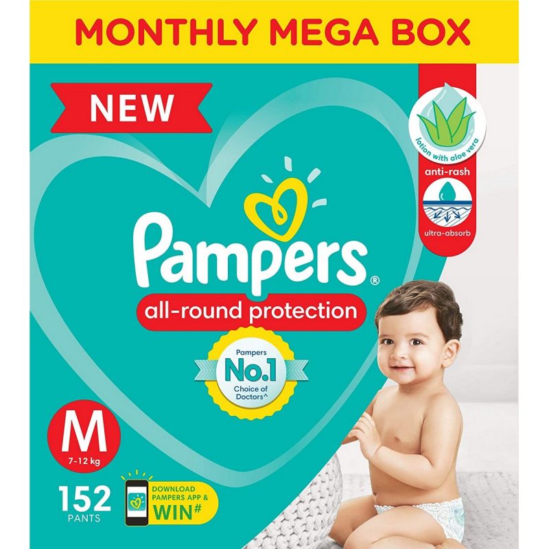 Pampers All round Protection Pants Medium Size Baby Diapers