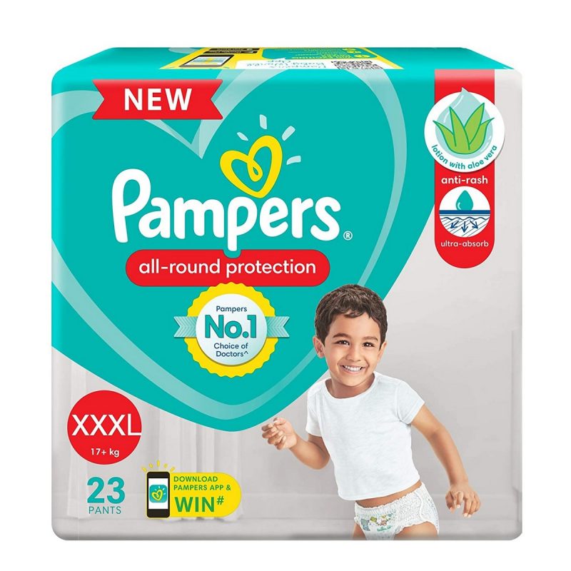 Pampers All round Protection XXXL Size Baby Diapers 23 Count