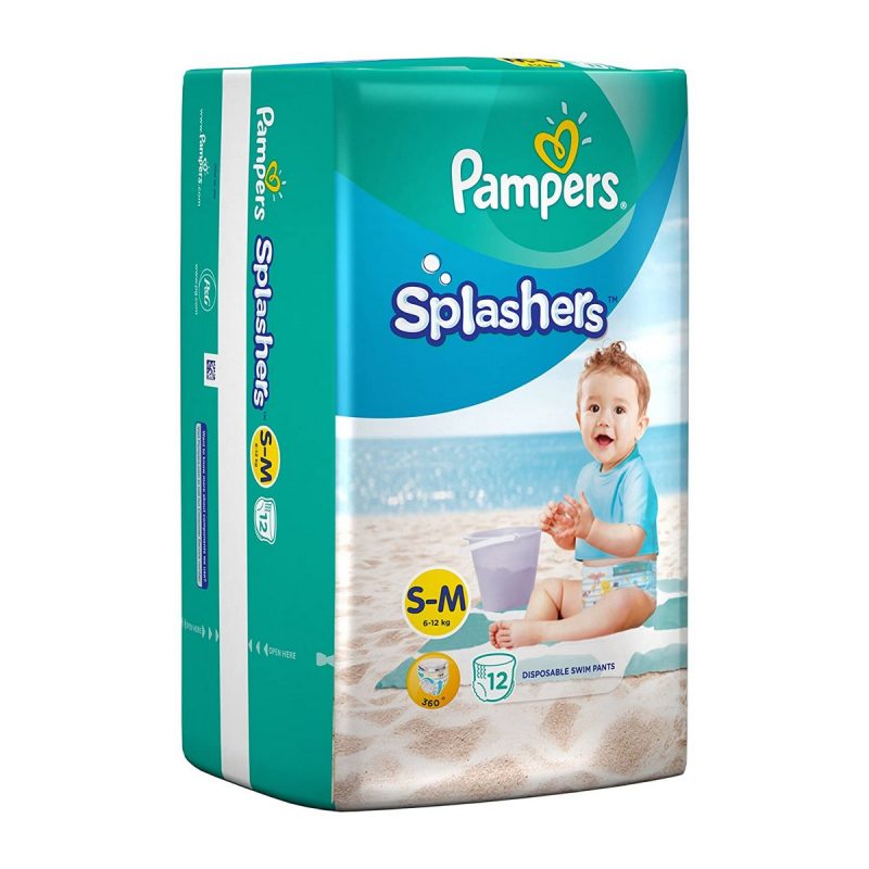 Pampers Splashers Disposable Swim Pants Diapers Medium Size 12 Count1