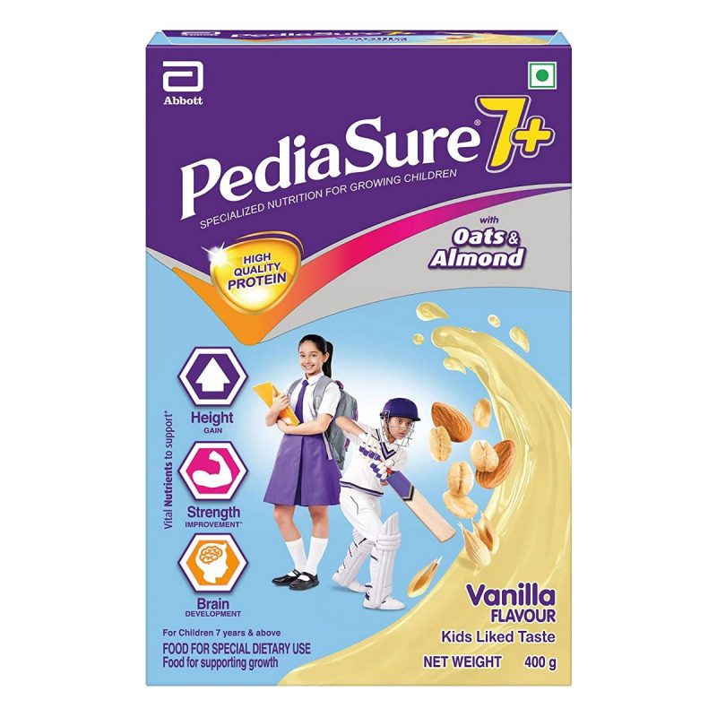 Pediasure 7 Specialized Nutrition Drink Powder for Growing Children Vanilla Flavour 400 gm
