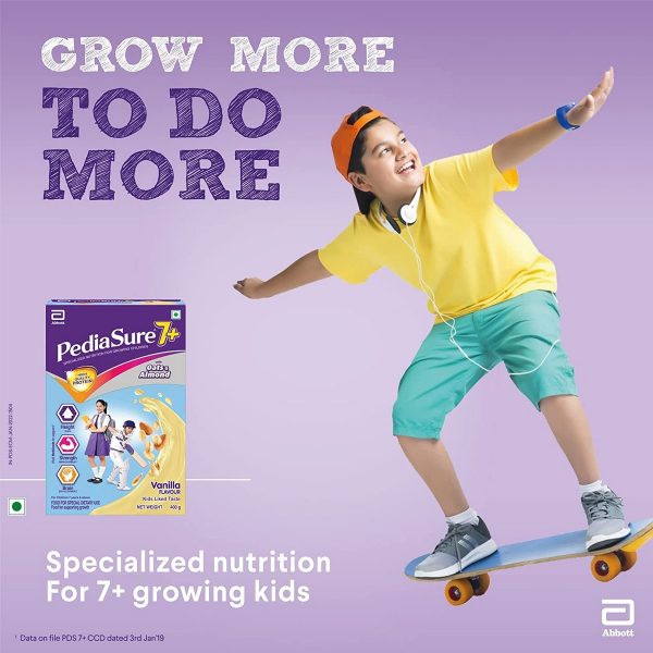 Pediasure 7 Specialized Nutrition Drink Powder for Growing Children Vanilla Flavour 400 gm1