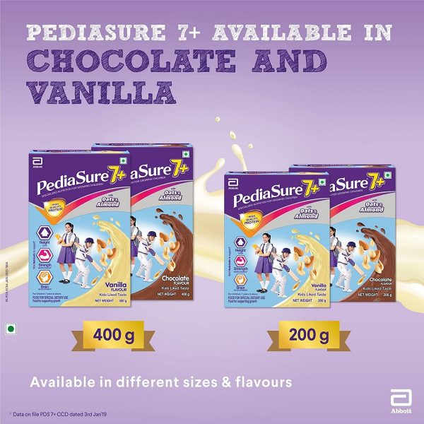 Pediasure 7 Specialized Nutrition Drink Powder for Growing Children Vanilla Flavour 400 gm3